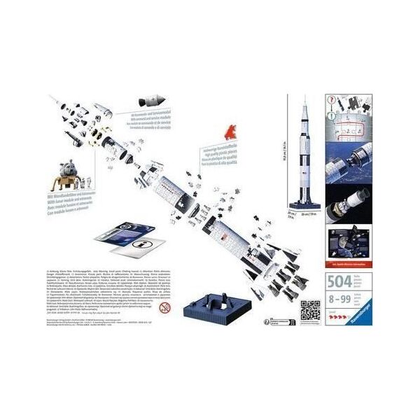 Ravensburger Ravensburger 3D Puzzle Apollo Saturn V Rakete