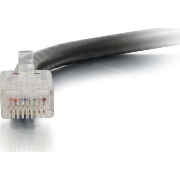 C2G C2G 1m Cat5e Non-Booted Unshielded (UTP) Network Patch Cable - Black, 1 m, Cat5e, U/UTP (UTP), RJ-45, RJ-45