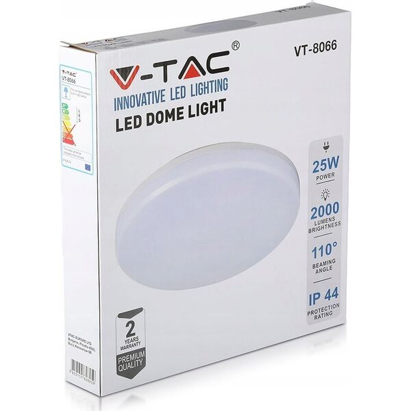 Lampa sufitowa V-TAC V-TAC VT-8066 1392 Udendørs loftbelysning 25 W Hvid