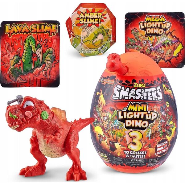 Smashers Smashers 5 Mini Light Up Dino, 6 pcs in PDQ