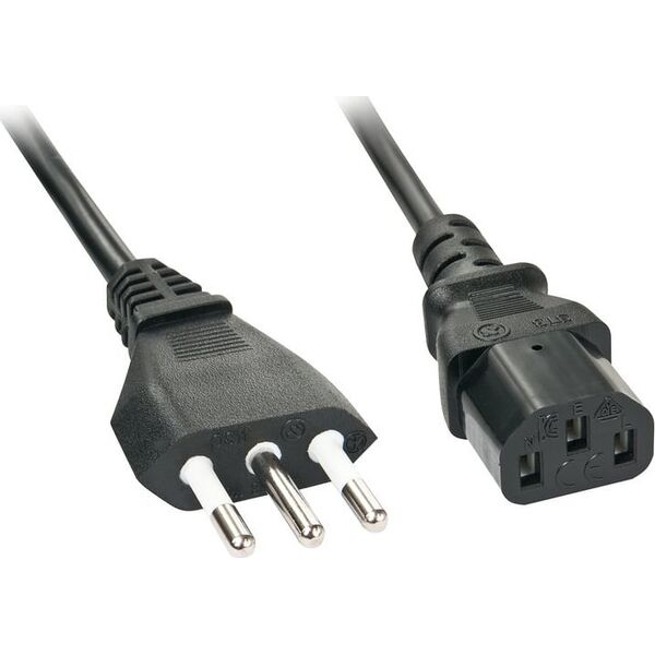 Kabel zasilający Lindy Lindy 30414 kabel zasilające Czarny 3 m CEI 23-16 C13 panel