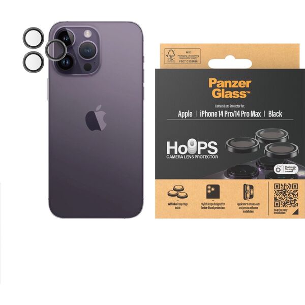 PanzerGlass PanzerGlass Hoops iPhone 14 Pro, 14 Pro Max Black