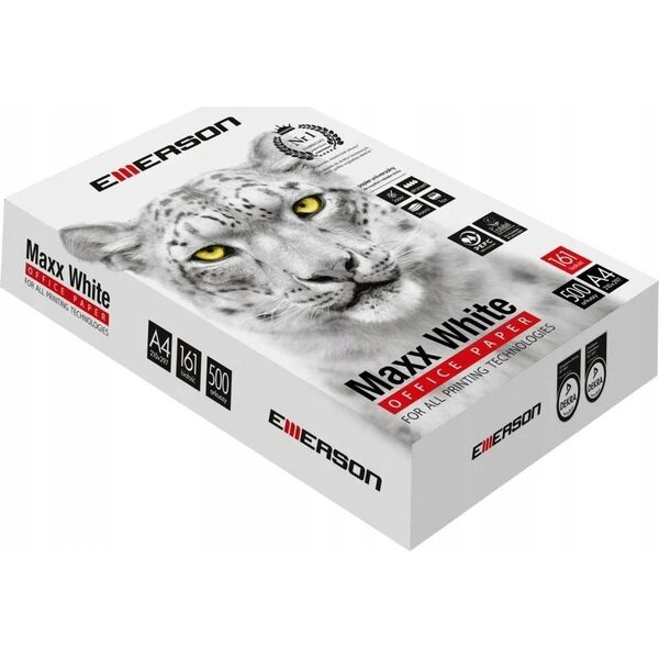 Emerson PAPIER KSERO A4 75G EMERSON MAXX WHITE BIAŁY 161 CIE 500 ARK