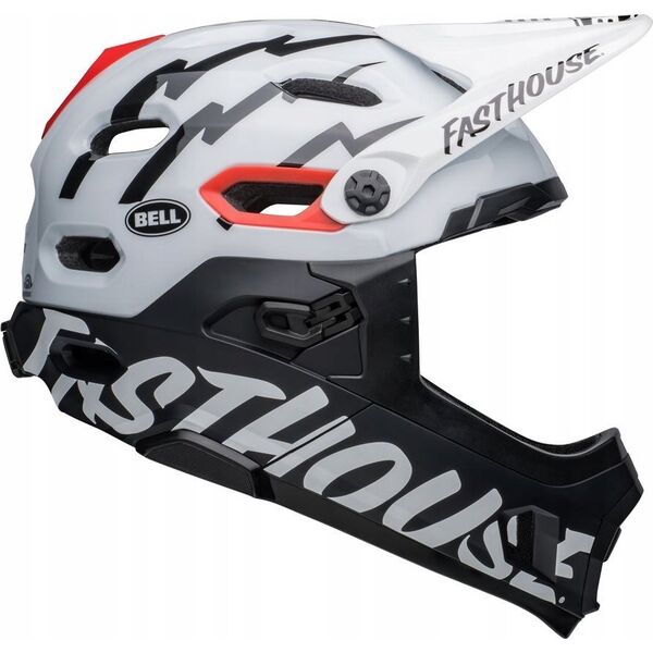 Bell Kask full face BELL SUPER DH MIPS SPHERICAL fasthouse matte gloss black white roz. L (58–62 cm) (NEW)
