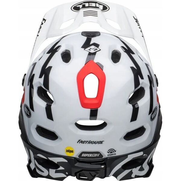 Bell Kask full face BELL SUPER DH MIPS SPHERICAL fasthouse matte gloss black white roz. L (58–62 cm) (NEW)