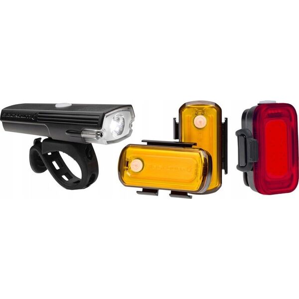 Blackburn Zestaw lampki BLACKBURN LUMINATE 360 LIGHT SET przód 550 lumenów, tył 40 lumenów, bok 40 lumenów (NEW)