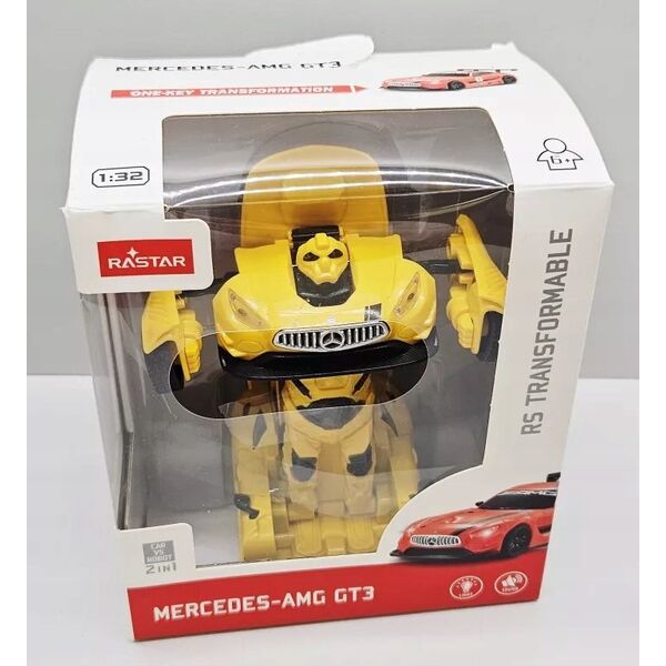 Rastar RASTAR Die cast 1:32 Mercedes-Benz GT3 AMG transformable car with light and sound, 62300