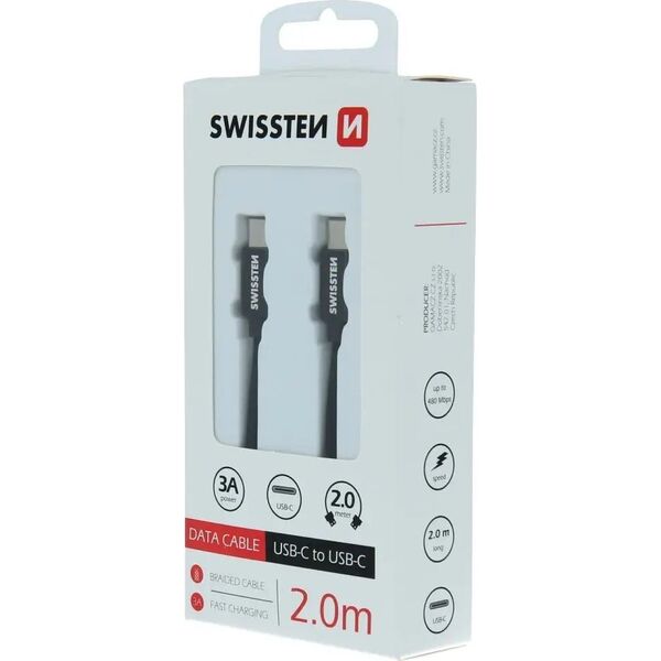 Kabel USB Swissten Swissten Textile 71528201