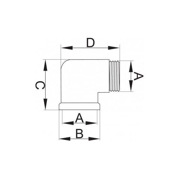 Hydroland ELBOW CHROME "7" 15 // ŁC.K.7.15 10588555 5900308732571