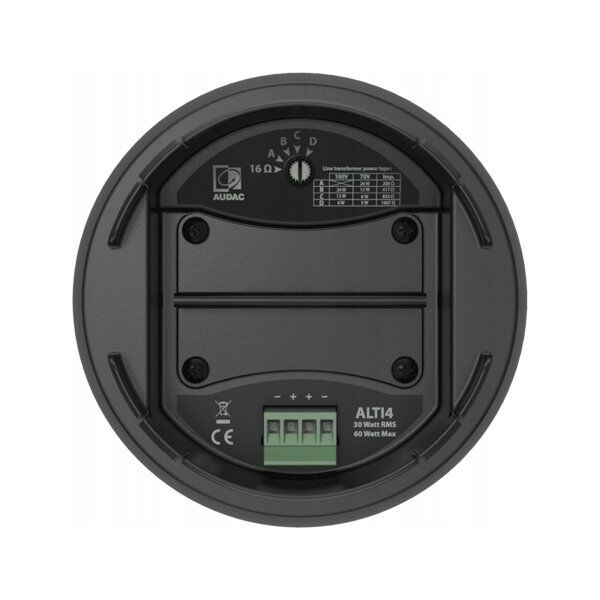 Audac AUDAC ALTI4/B Κρεμαστό ηχείο 2 δρόμων 4" Μαύρη έκδοση 8541935 5414795045385