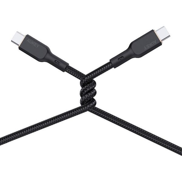 Kabel USB Aukey USB-C - USB-C 1 m Czarny (CB-KCC101)