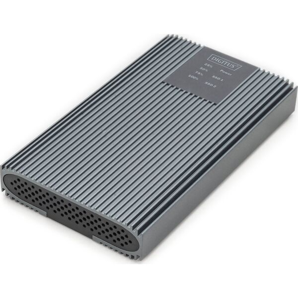 Digitus USB M.2 NVMe Clonestation, SSD, NVMe, 20 Gb/s, USB 3.2 Gen2, aluminium, beznarzędziowy