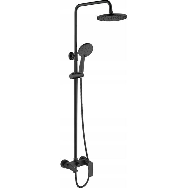 Zestaw prysznicowy Invena SHOWER COLUMN DOKOS W BATH MIXER BLACK