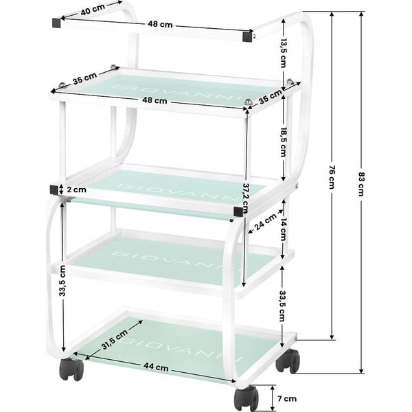 Activeshop Stolik kosmetyczny typ 1012 Giovanni