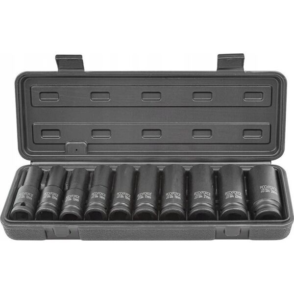Rockforce ROCKFORCE NASADKI UDAROWE DŁUGIE 10szt.1/2" 10-24mm /WALIZKA