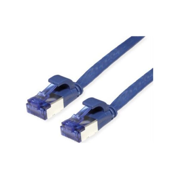 Value Kabel krosowy VALUE FTP, kat. 6A (klasa EA), bardzo płaski, niebieski, 0,5 m