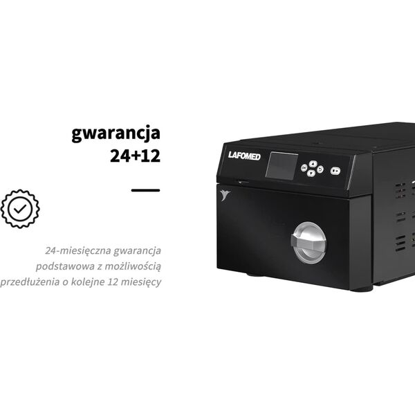 Activeshop Lafomed autoklaw LFSS03AA LCD 3 L kl. B medyczna czarny