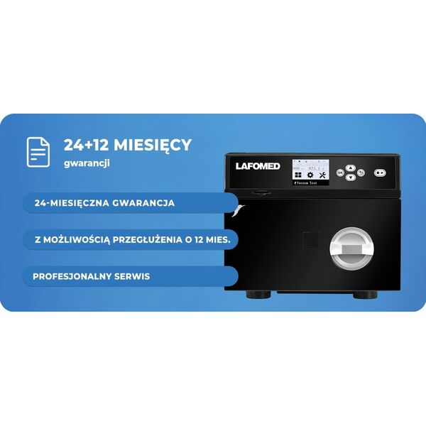 Activeshop Lafomed autoklaw LFSS03AA LCD 3 L kl. B medyczna czarny