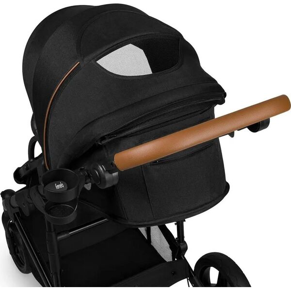 Wózek Lionelo Universalus vežimėlis Lionelo Mari Tour 3in1, black onyx