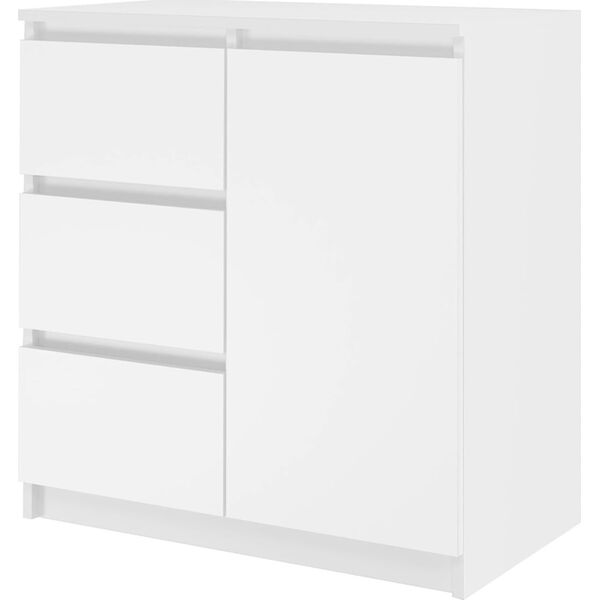 Topeshop Komoda Malwa 1D3S BIAŁY
