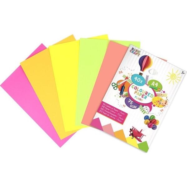 Herlitz Papier kolorowy fluorescencyjny A4/40K