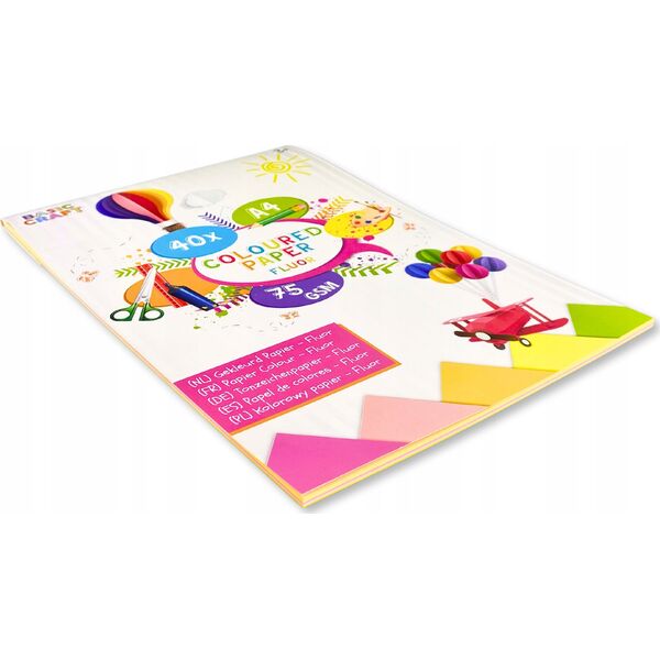 Herlitz Papier kolorowy fluorescencyjny A4/40K