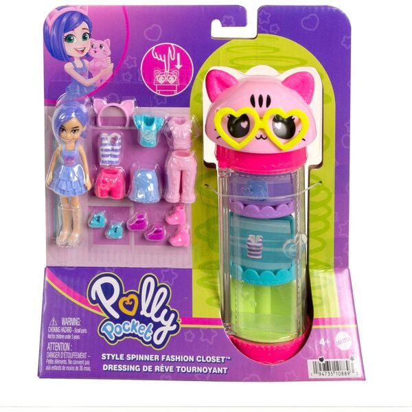 Mattel Mados priedų ir spintos rinkinys Polly Pocket
