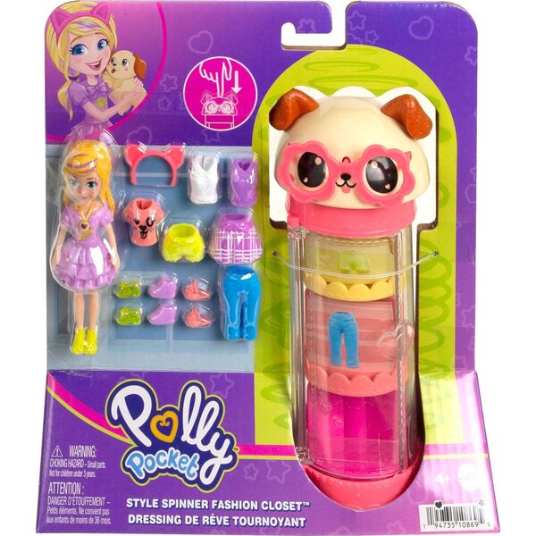 Mattel Mados priedų ir spintos rinkinys Polly Pocket