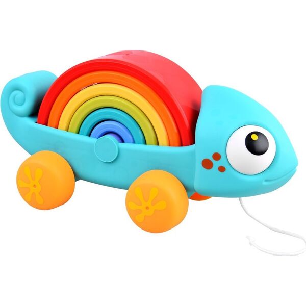 HOLA Tęczowy kameleon układanka montessori 18m+ ZA4532