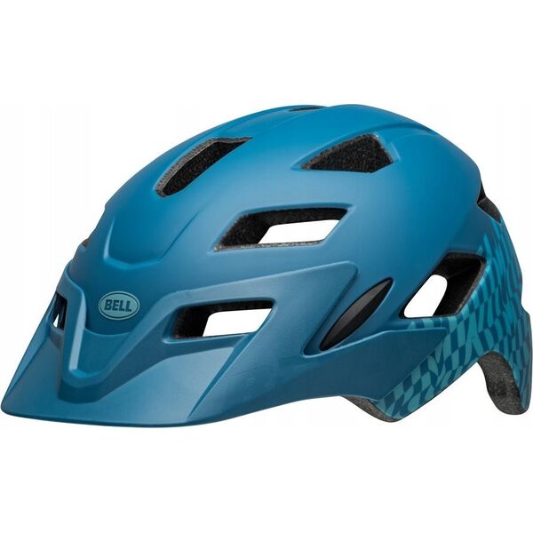 Bell Kask juniorski BELL SIDETRACK INTEGRATED MIPS wavy checks matte blue roz. Uniwersalny (50–57 cm) (NEW 2024)
