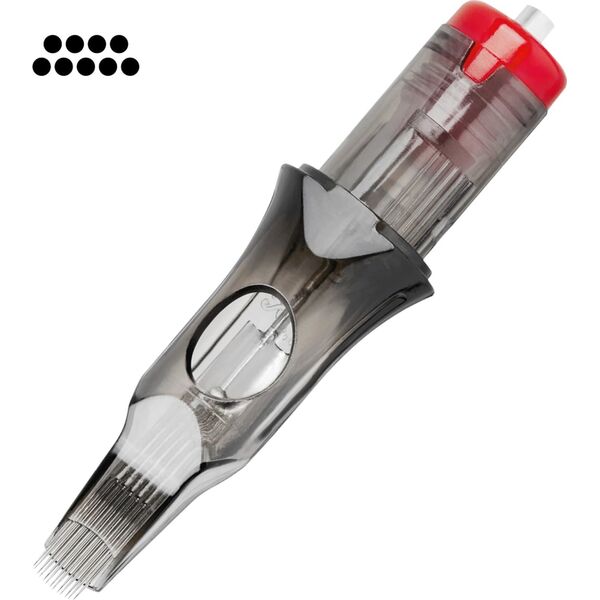 Activeshop Cartridge do tatuażu El Cartel V2 - 0.35 9RM LongTaper 10szt.