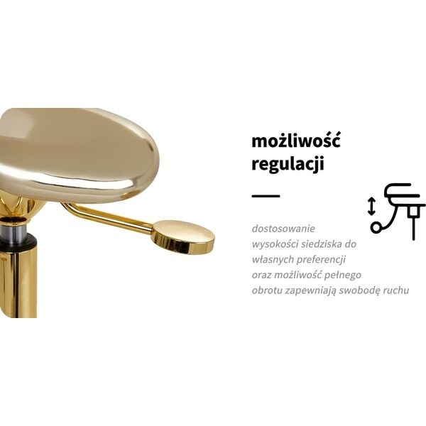 Activeshop Gabbiano taboret Fine Gold Roll Speed