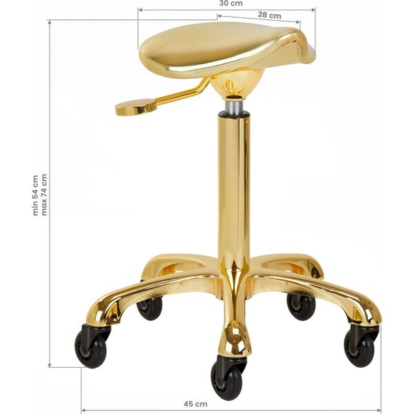 Activeshop Gabbiano taboret Fine Gold Roll Speed