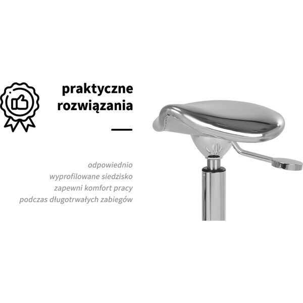 Activeshop Gabbiano taboret Fine Silver Roll Speed