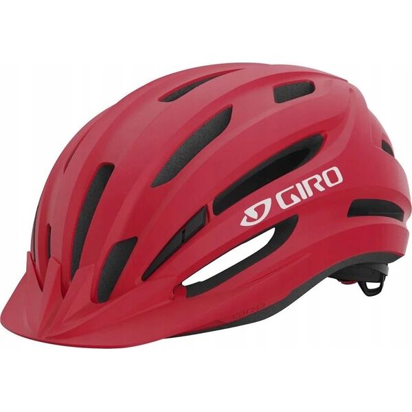 Giro Kask dziecięcy juniorski GIRO REGISTER II matte bright red white roz. Uniwersalny (50-57 cm) (NEW 2024)