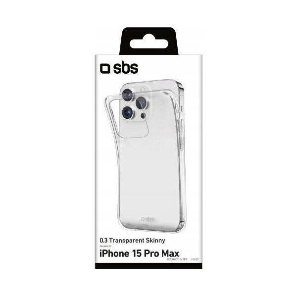 SBS Mobile SBS Skinny Cover iPhone 15 Pro Max transp.