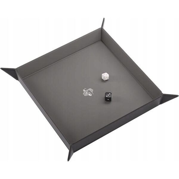 Gamegenic Gamegenic: Magnetic Dice Tray - Square - Black/Gray