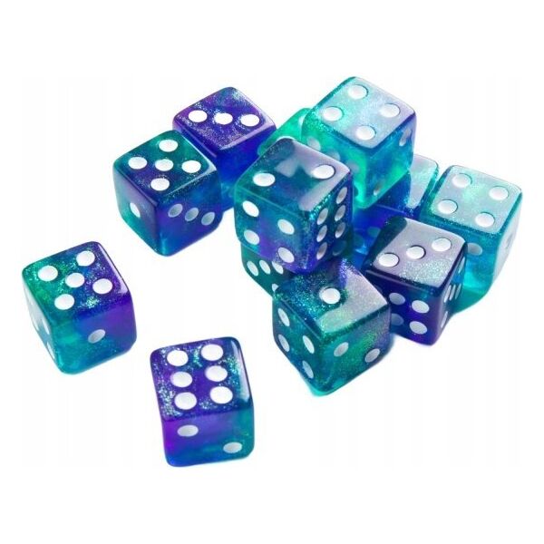 Gamegenic Gamegenic: Galaxy Series - D6 Dice Set (16 mm) - Neptune
