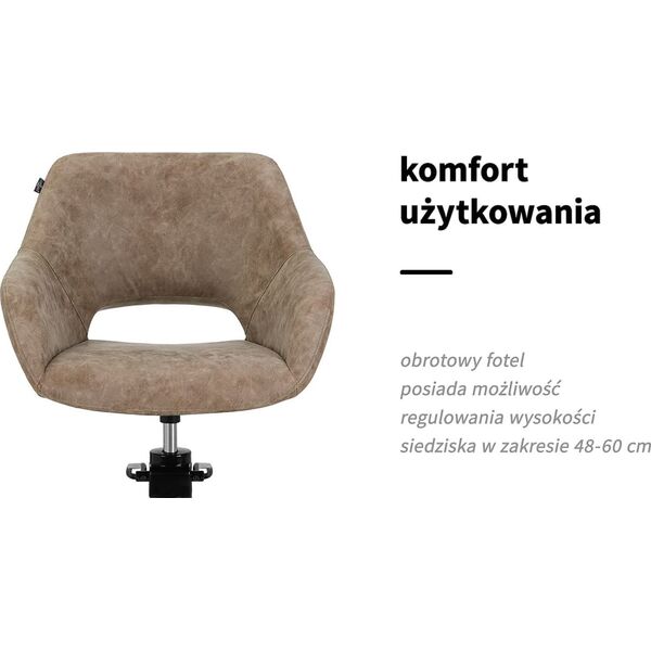 Activeshop Gabbiano fotel fryzjerski Sevilla old brązowy