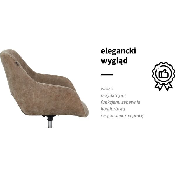 Activeshop Gabbiano fotel fryzjerski Sevilla old brązowy