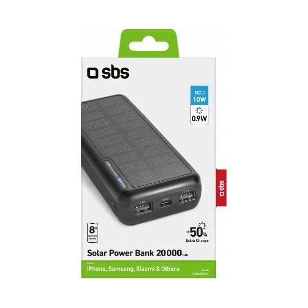 Powerbank XXX_sbs (SBS Mobile) SBS TTBB20000SK, 20000 mAh, Lithium-Ion (Li-Ion), Black