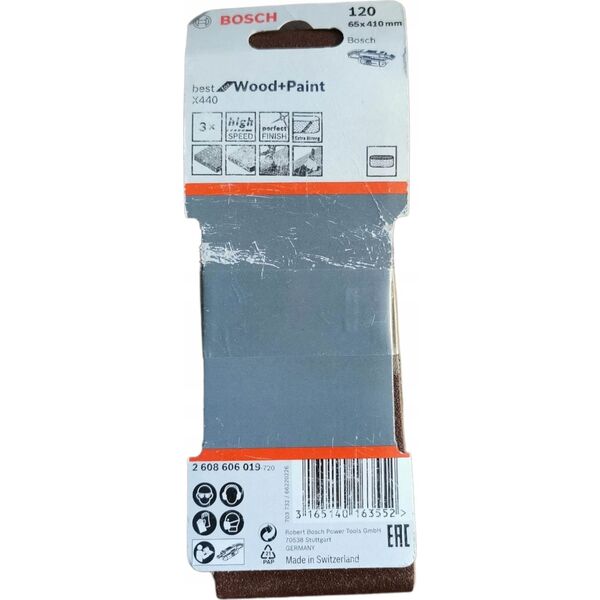 Bosch Bosch SLIBEBÅND 65X410MM K120 3STK