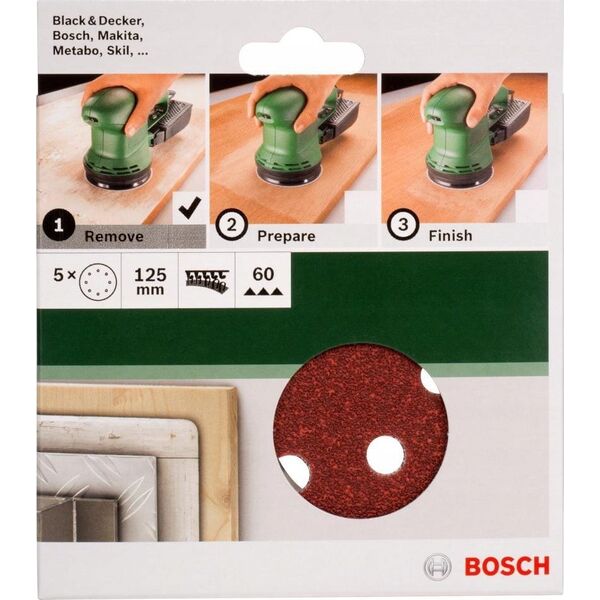 Bosch Bosch SLIBEBLAD EX Ø125MM K60 HUL 5STK GL