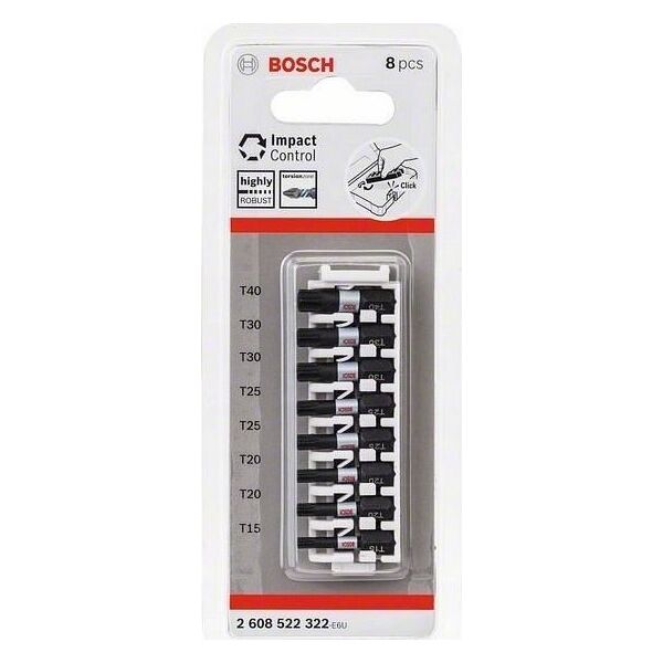 Bosch Bosch Accessories 2608522322 Torx-Bit T 15, T 20, T 25, T 30, T 40 1 Set