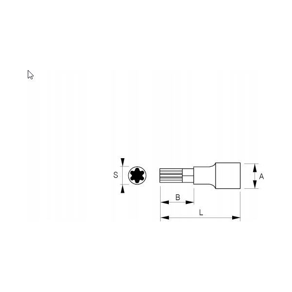 Bahco Irimo bits top 1/2" torx T40x60 mm