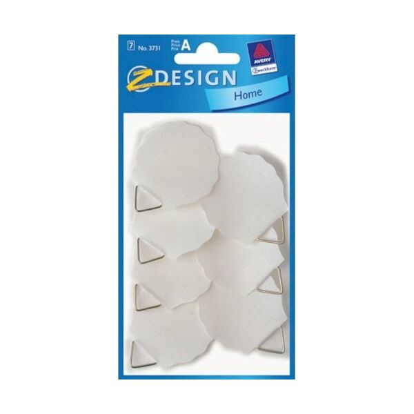 Avery Zweckform AVERY Zweckform Bildaufhänger selbstklebend 40 mm x 40 mm weiß