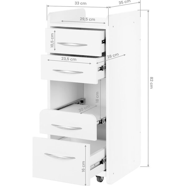 Activeshop Szafka mini 969 biała