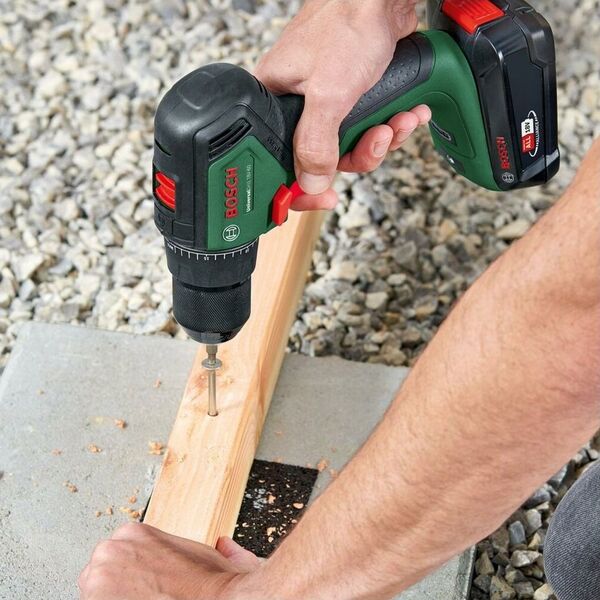 Wiertarko-wkrętarka Bosch Bosch cordless drill/driver UniversalDrill 18V-60 (green/black, 2x Li-ion batteries 2.0Ah, case, POWER FOR ALL ALLIANCE)