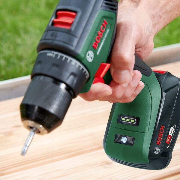 Wiertarko-wkrętarka Bosch Bosch cordless drill/driver UniversalDrill 18V-60 (green/black, 2x Li-ion batteries 2.0Ah, case, POWER FOR ALL ALLIANCE)