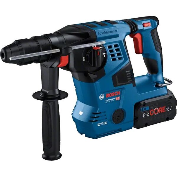 Młotowiertarka Bosch Bosch cordless hammer drill GBH 18V-28 CF Professional, with GDE 18V-16 (blue/black, 2x battery ProCORE18V 8.0Ah, Bluetooth, in L-BOXX)